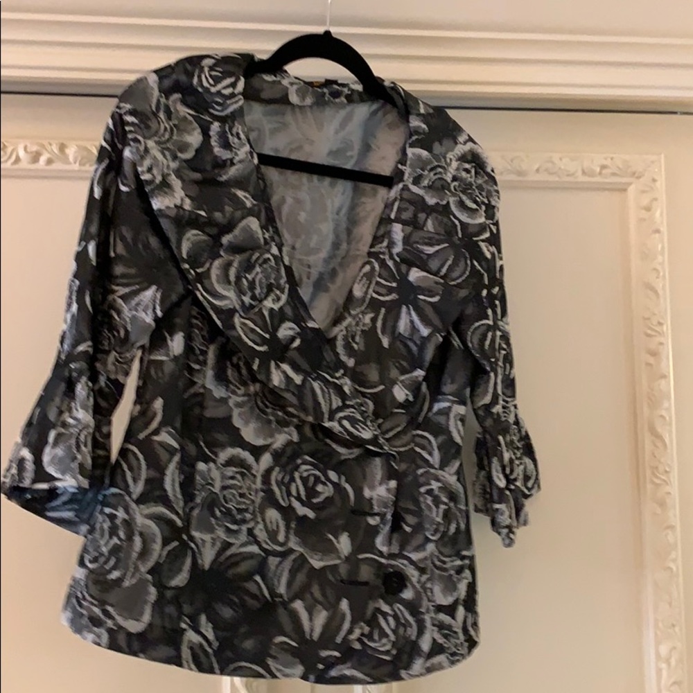 Black,Gray,and White Jacket